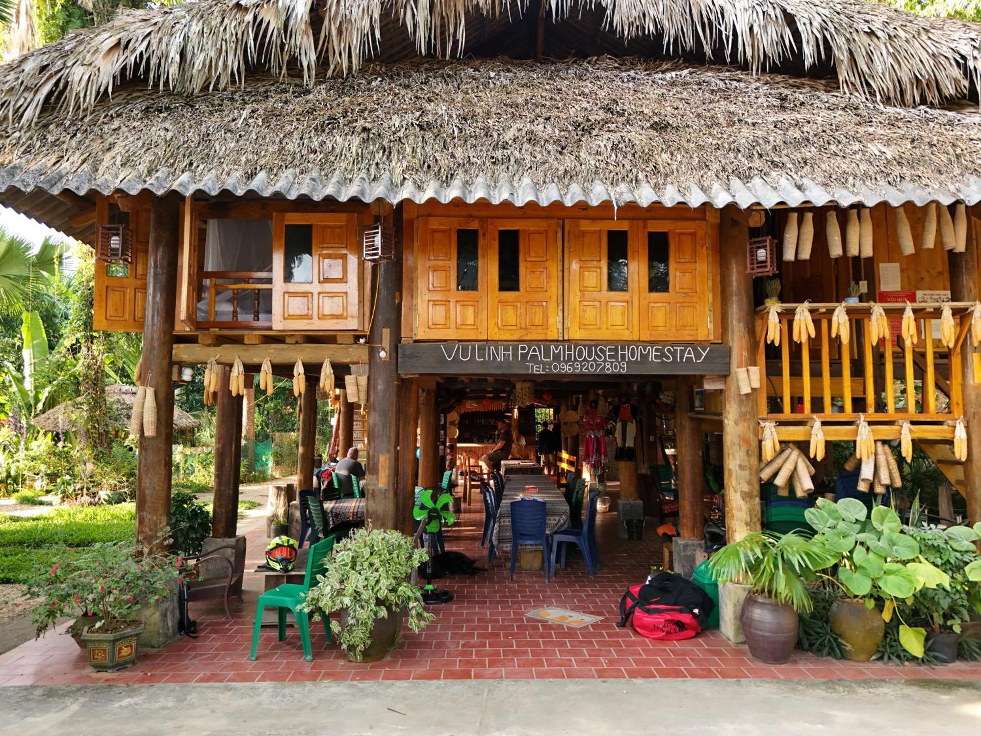 Vu Linh Palm House Homestay - Bungalow Yen Bai Extérieur photo
